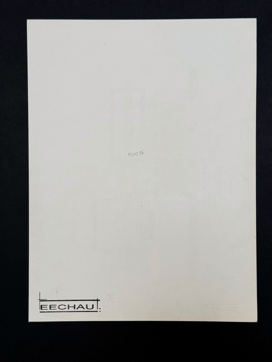 Image 1 of Abstracte composities (2 kunstwerken) - Eugène Eechaut (1928-2019)