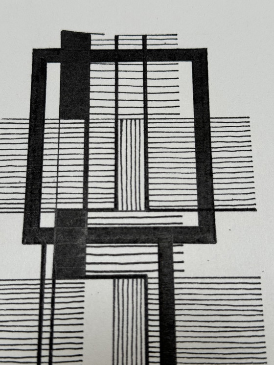 Image 1 of Abstracte composities (2 kunstwerken) - Eugène Eechaut (1928-2019)