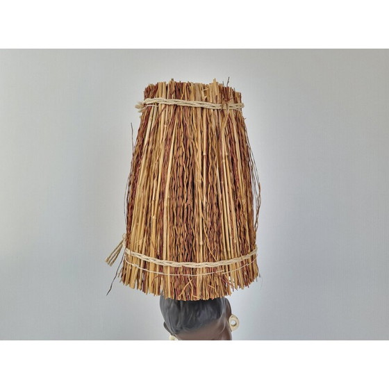 Image 1 of Vintage rieten lamp, 1950