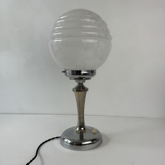 Image 1 of Antieke staande lamp Verre De Clichy Vintage