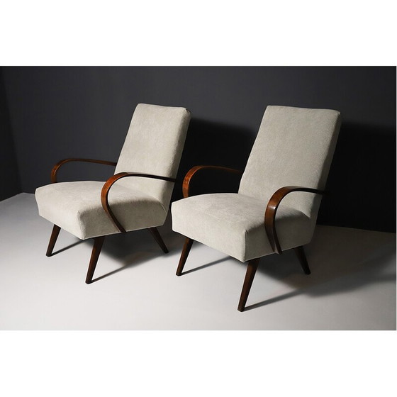 Image 1 of Paar mid century fauteuils van Jaroslav Šmídek, jaren 1960