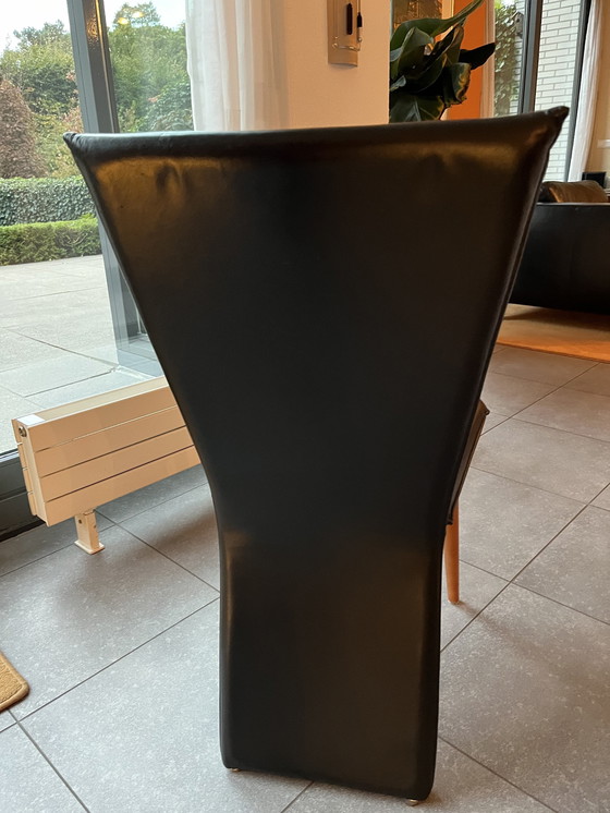 Image 1 of 8x Interstar Leren Eetkamer Stoelen