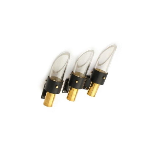 Set van 3 vintage wandlampen van Kay Korbing voor Lyfa, 1960