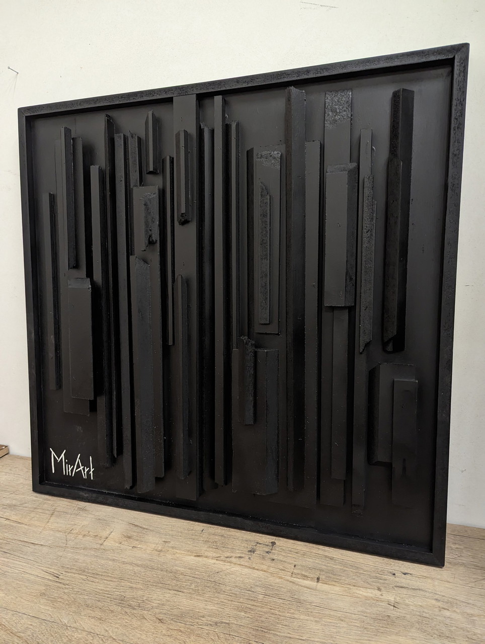 Houten wandobject reliëf