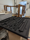 Houten wandobject reliëf