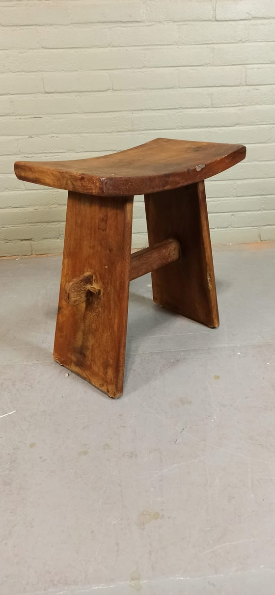 Image 1 of Vintage Japanse stijl kruk, Japandi