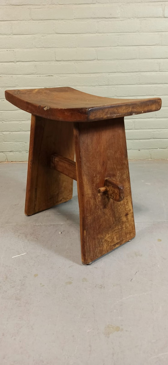 Image 1 of Vintage Japanse stijl kruk, Japandi