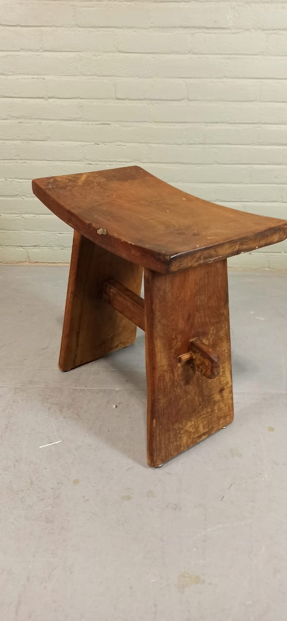 Image 1 of Vintage Japanse stijl kruk, Japandi