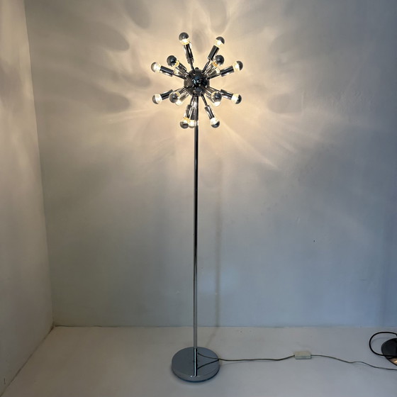 Image 1 of Spoetnik vloerlamp chroom