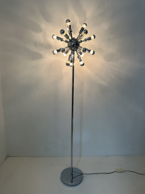 Image 1 of Spoetnik vloerlamp chroom