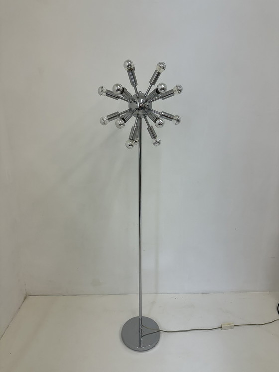 Image 1 of Spoetnik vloerlamp chroom