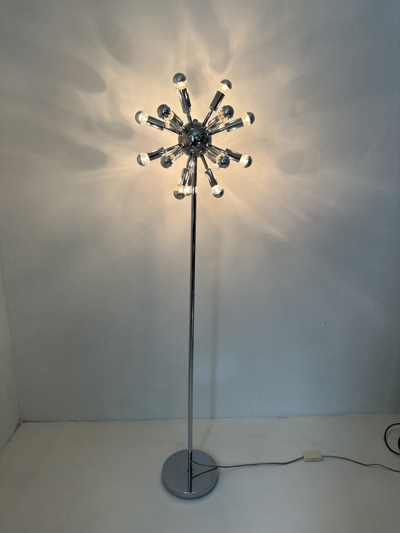 Image 1 of Spoetnik vloerlamp chroom