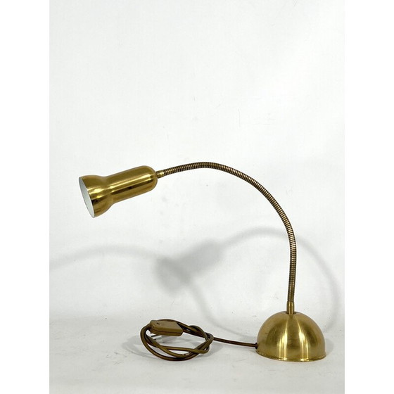 Image 1 of Vintage verstelbare messing lamp, Italië 1960