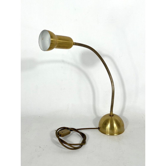 Image 1 of Vintage verstelbare messing lamp, Italië 1960
