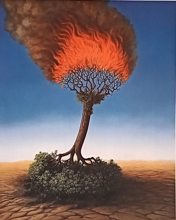 Image 1 of Sis.M.Koch  ---- Das Feuer (Surrealisme)   Uit 1990