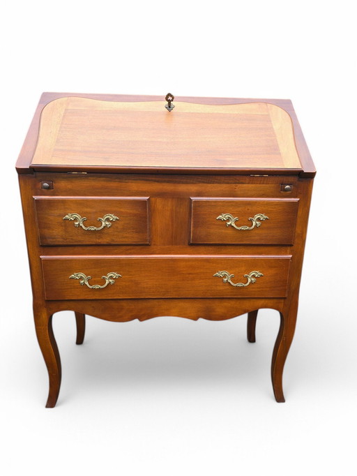 Antieke secretaire in massief notenhout