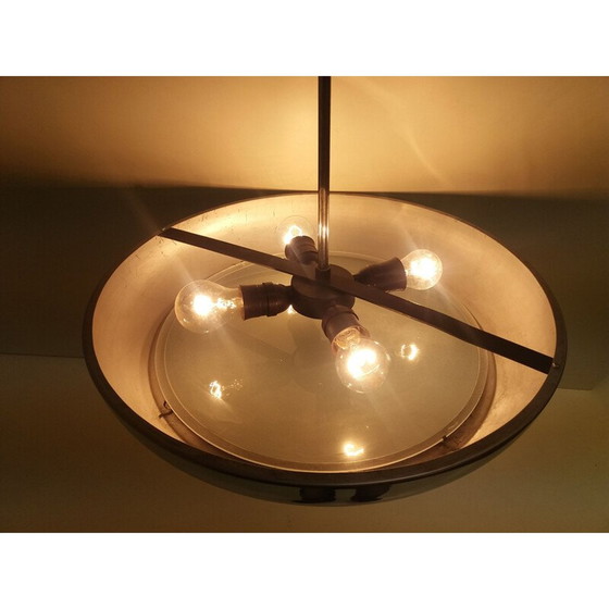 Image 1 of Vintage kroonluchter van Josef Hůrka Ufo-Napako voor Napako, Tsjecho-Slowakije 1950