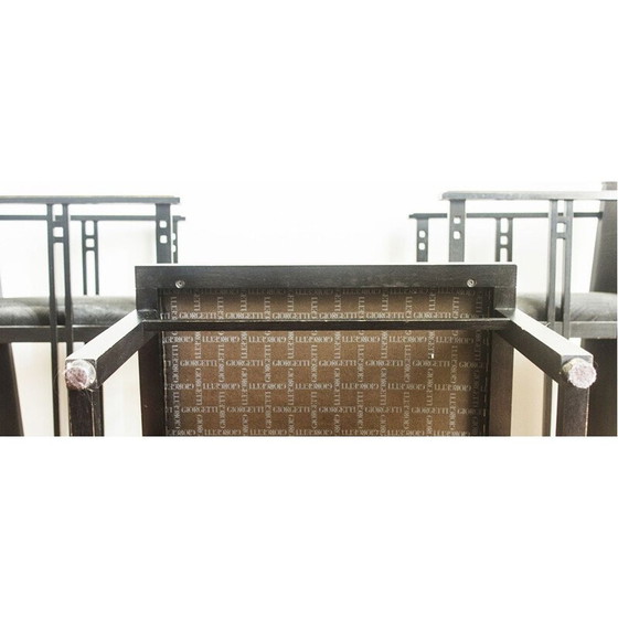 Image 1 of Set van 4 vintage Gallaxy stoelen door U.Asagno voor Georgetti, jaren 1980