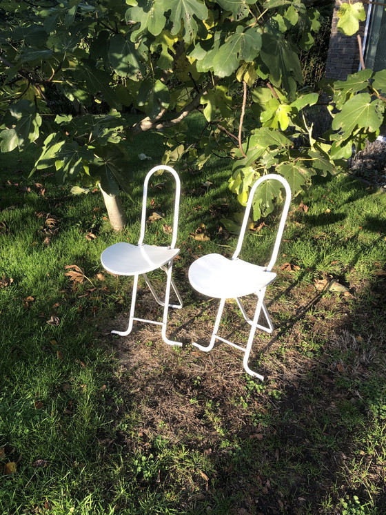 Image 1 of 2x Gastone Rinaldi Paperclip chair