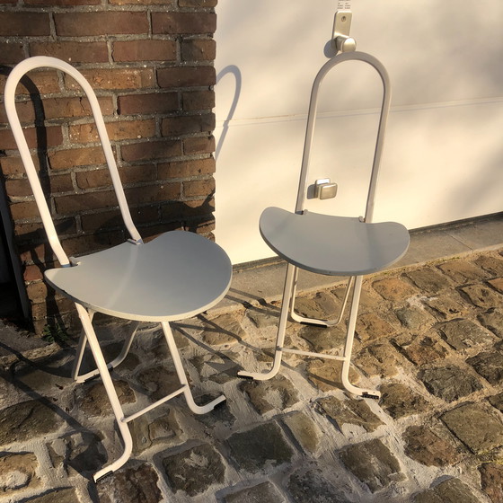 Image 1 of 2x Gastone Rinaldi Paperclip chair