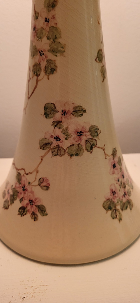 Image 1 of Ceramic Handpainted Blossom Lamp