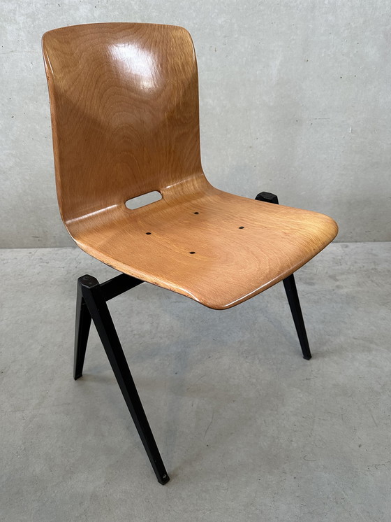 Image 1 of 6x vintage S22 Galvanitas stoelen - Wim Rietveld