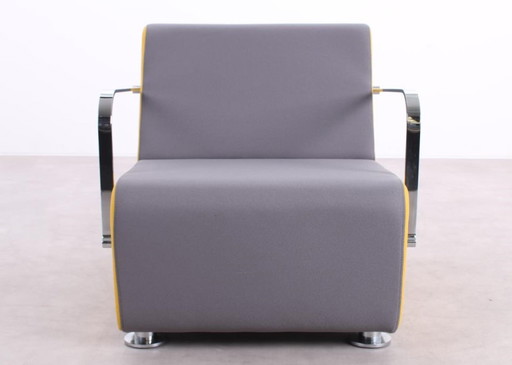 DeBerenn Aura fauteuil grijs/geel