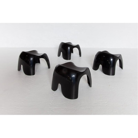 Image 1 of Set van 4 vintage stapelbare kinderkrukjes van Stacy Dukes voor Artemide, jaren 1966