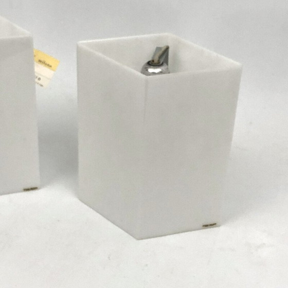 Image 1 of Paar vintage wandlampen in plexiglas model "Grosseto" van Stilux Milano, Italië 1960