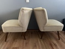 2x Vintage cocktailstoelen
