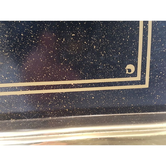 Image 1 of Vintage vloerlamp van Maison Le Dauphin in zwart staal 1970