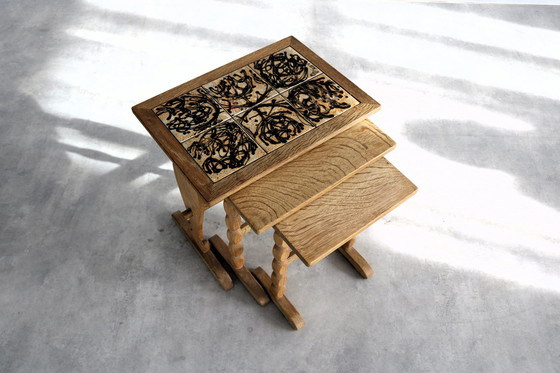 Image 1 of Vintage Deens Set Nesting Tables