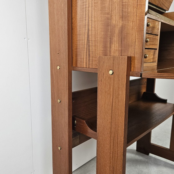 Image 1 of Vintage Italiaanse Boekenkast Met Bureau, Wallunit