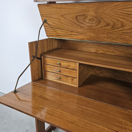 Image 1 of Vintage Italiaanse Boekenkast Met Bureau, Wallunit