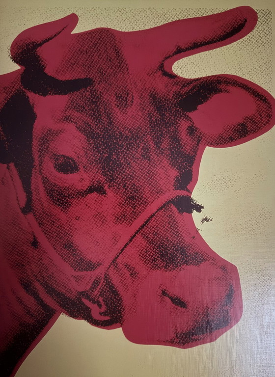 Image 1 of Andy Warhol: "Cow, 1966". Gesigneerd In De Plaat.