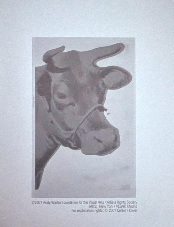 Image 1 of Andy Warhol: "Cow, 1966". Gesigneerd In De Plaat.