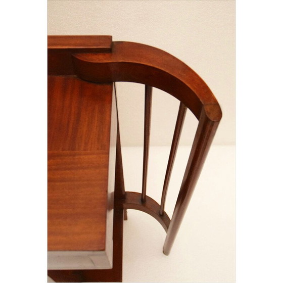 Image 1 of Vintage Art Deco walnoten salontafel, Italië 1940