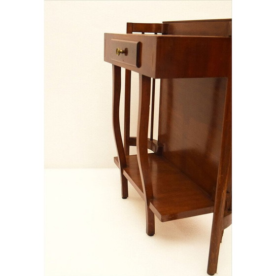 Image 1 of Vintage Art Deco walnoten salontafel, Italië 1940