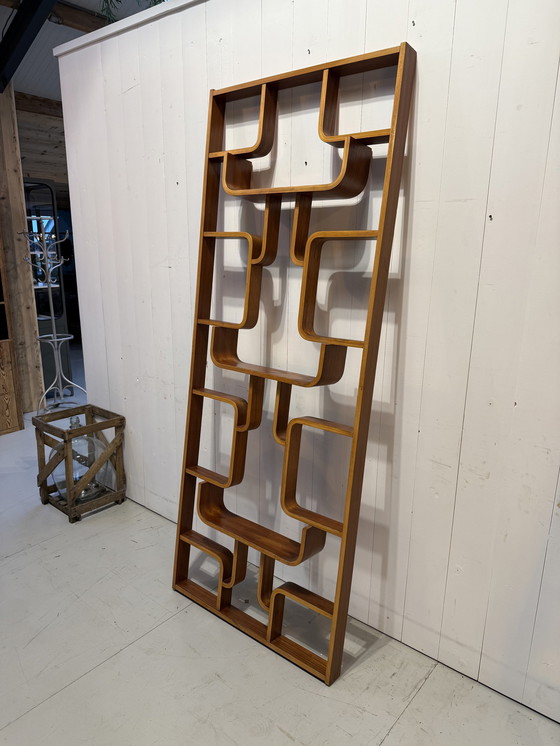 Image 1 of Roomdivider Ludvik Volak Jaren 60 Kamerscherm Beukenhout