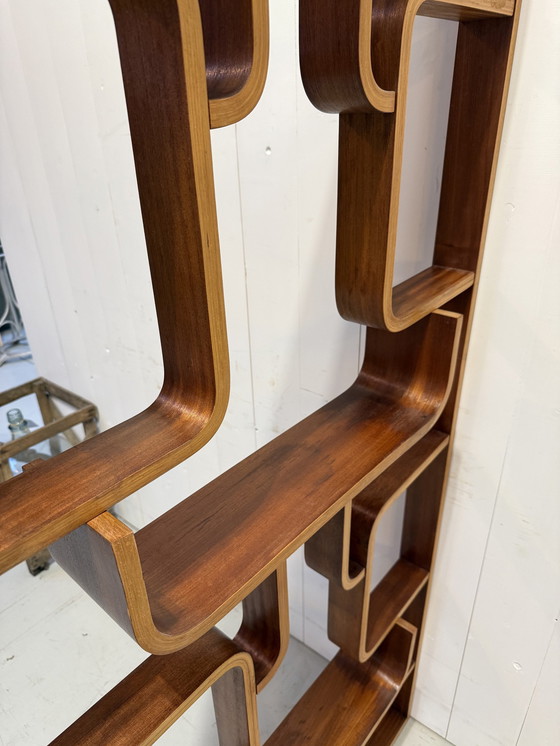Image 1 of Roomdivider Ludvik Volak Jaren 60 Kamerscherm Beukenhout