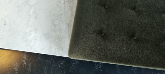 Image 1 of Artifort Vlakke Sofa Bank Met Tafel Kho Liang Le Groen