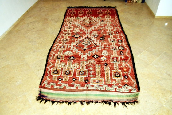 Image 1 of Marokkaans vintage Rhamna vloerkleed 376 x 176 cm