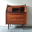 Vintage secretaire in teak