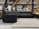 Gelderland 1110 Hoekbank zwart leer 