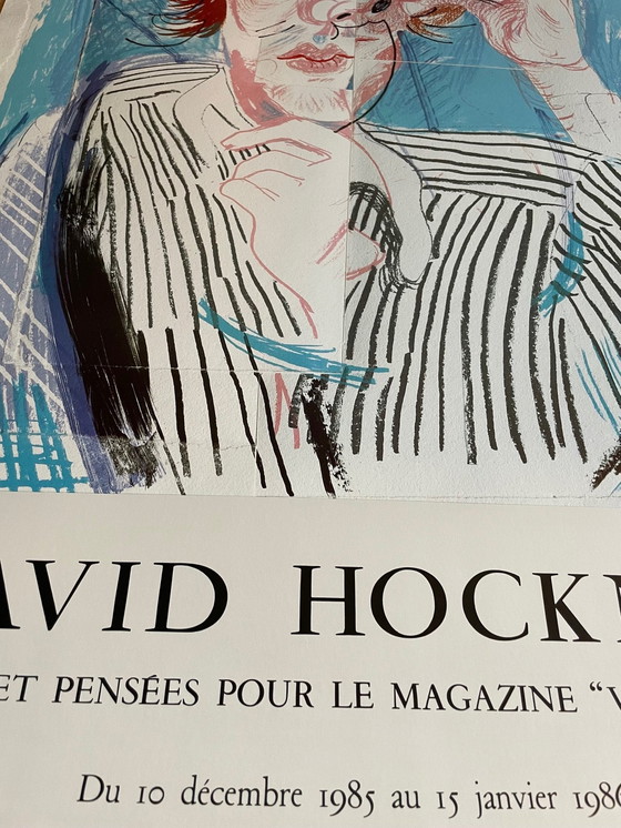 Image 1 of David Hockney, Images Et Pensées Pour Le Magazine "Vogue" Paris, Copyright David Hockney 1985- Imp. Union Paris, Gedrukt in Fran