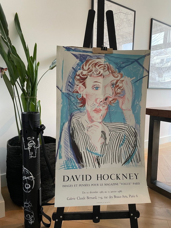 Image 1 of David Hockney, Images Et Pensées Pour Le Magazine "Vogue" Paris, Copyright David Hockney 1985- Imp. Union Paris, Gedrukt in Fran