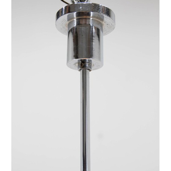 Image 1 of Vintage Art Deco hanglamp van roze glas, 1930