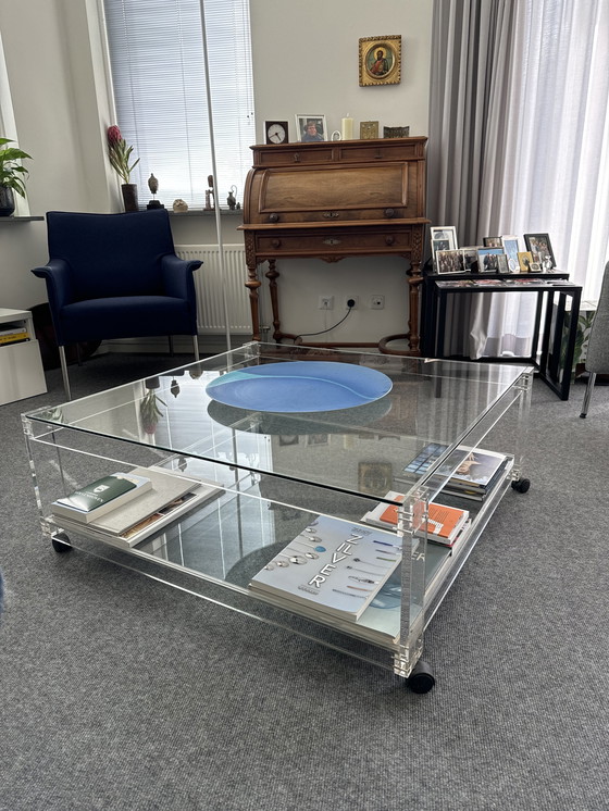 Image 1 of Van Tellingen tafel glas en plexiglas