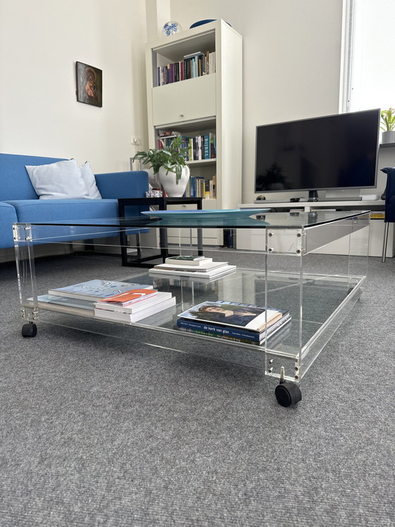 Image 1 of Van Tellingen tafel glas en plexiglas