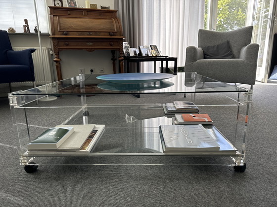 Image 1 of Van Tellingen tafel glas en plexiglas